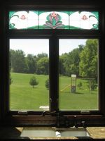 Stained Glass window installed
